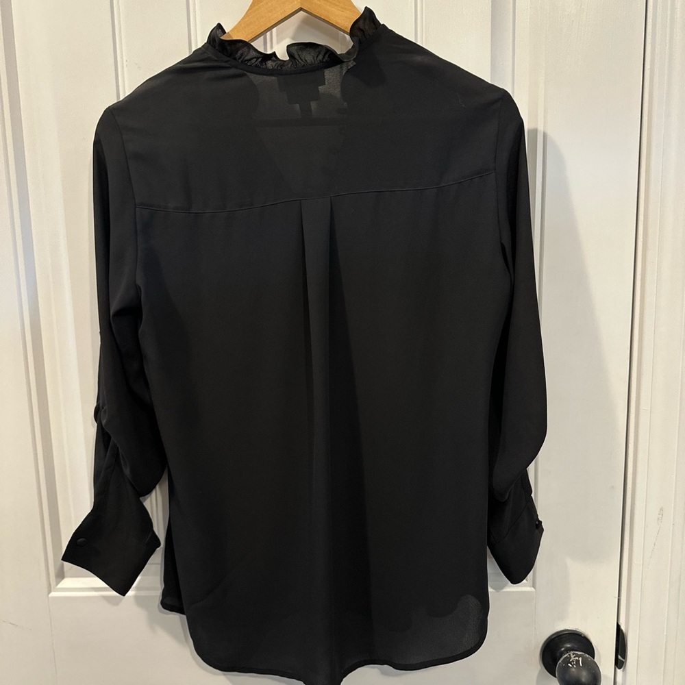 Express Black Button-Up Blouse - image 4